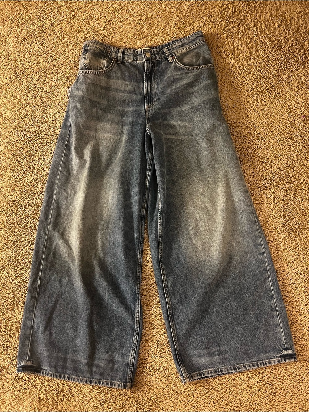 we the free waterfalls baggy wide leg jeans - Picture 2 of 3